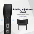 Manscape Men's Beard Trimmer, 20 Length Adjustable Blade Wheel,Stainless Steel T-Blade for Precision Facial Hair Trimming, Cordless Hair Clipper IPX7 Waterproof, LED Display(Black). 