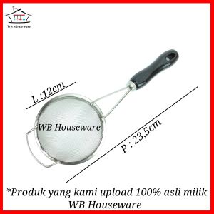 saringan stainless 12/14/16/18/20/22cm serbaguna CYPRUZ / saringan teh/minyak/tepung/gorengan/ besar