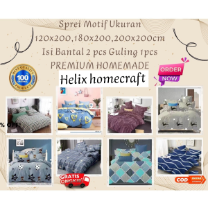 Sprei Motif Dewasa Premium ukuran 120x200 180x200 200x200cm Isi sarung Bantal 2pcs Guling 1pcs/sprei lembut/sprei murah Bisa Bayar di Tempat COD