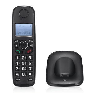 D1001 Cordless Landline Fixed Telephone Home Desk Phone with Caller Identification Sound Noise Reduction Telephones For Office Home Hotel