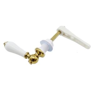 Elegant Ceramics Toilet Cistern Levers Victorians Styles Aesthetic Zinc Alloy Finish Accessory for Modern Bathrooms
