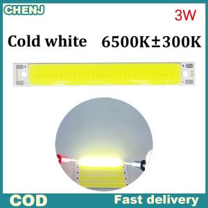 CHENJ Hot sale 3V 3.7V DC 60mm 8mm LED COB Strip 3W Warm Cold White Blue Red COB LED light source for DIY Bicycle work lamp