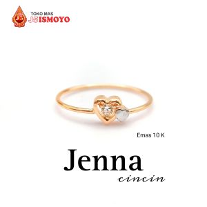 J5 Ismoyo Cincin Emas Asli 10 Karat Model Jenna