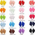40Pcs Baby Girls 3.5'' Boutique Grosgrain Ribbon Hair Bows Elastic Hair Ties Ponytail Holder Hair Bands in Pairs for Girls Toddlers Kids Children Teens. 