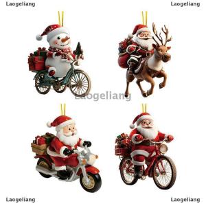 [COD] Laogeliang จี้อะคริลิค2D การ์ตูนตุ๊กตาหิมะซานตาคลอสตุ๊กตาหิมะสัตว์สัตว์เลี้ยงเครื่องประดับแขวนสำหรับตกแต่งต้นคริสต์มาส