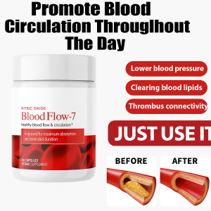 Blood Vessel Cleansing Capsules Herbal Plant-Based Supplement for Cardiovascular Health Blood Pressure Balance Circulation Boost Support