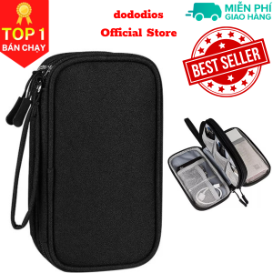 [Loại cao cấp - Màu Đen] Túi Đựng Phụ Kiện Công Nghệ Có Quai Cầm Chống Nước Tui Đựng Phụ Kiện Công Nghệ - Hàng Chính Hãng dododios