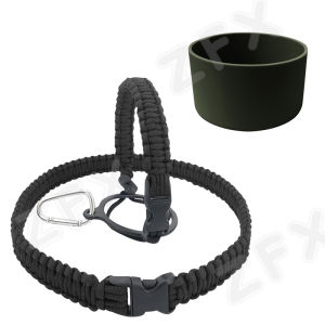 Aquaflask Long Strap Accessories 2-in-1 Multifunction Lanyard Hydro Flask Paracord Handle Rope Water Bottle Shoulder for Tumbler Wide Silicone Boot Full Wrap Protector Sleeve
