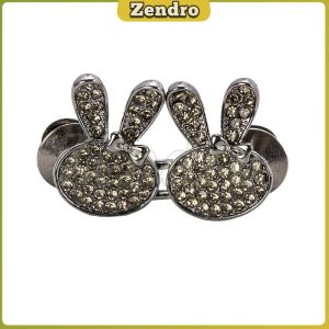 Zendro Fashion Rabbit Shape Tighten Waist Buckle Pins Waist Clip Adjustable Snap Detachable 1 Set