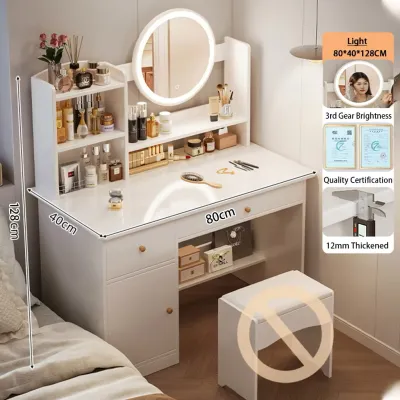 Global Vanity Table With LED Light Dressing Table Dressing Make up Table Desk With Drawer