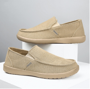 Fashion Light Croc Shoes Men Canvas Casual Shoes Slip On Shoes Loafers Summer Outdoor39-46