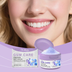 new Bee Venom Purple Tooth Powder - Fine Foam Removes Tooth Stains & Odors Protects Teeth Delivers Freshness & Brightness Free Shipping