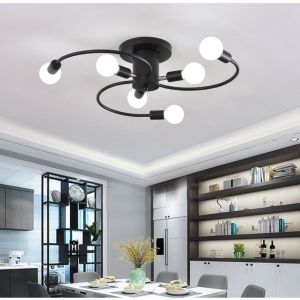 【COD】【Free Bulb】YHLAMP Modern Minimalist Chandelier Living Room Bedroom Chandelier Creative Home Lighting