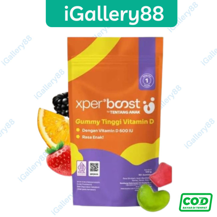 Expert Boost - Gummy Vitamin D 600 IU Anak dan Dewasa | Paket 30 Hari