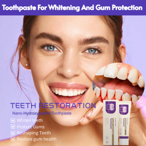 ✨7-Day Whitening Toothpaste Mouth Gentle Toothpaste Clean Teeth Bright Gum Mouth Gentle Fresh Breath Herbal Toothpaste Baking Soda Toothpaste Remove Yellow Stains Clean Mouth Probiotic Toothpaste
