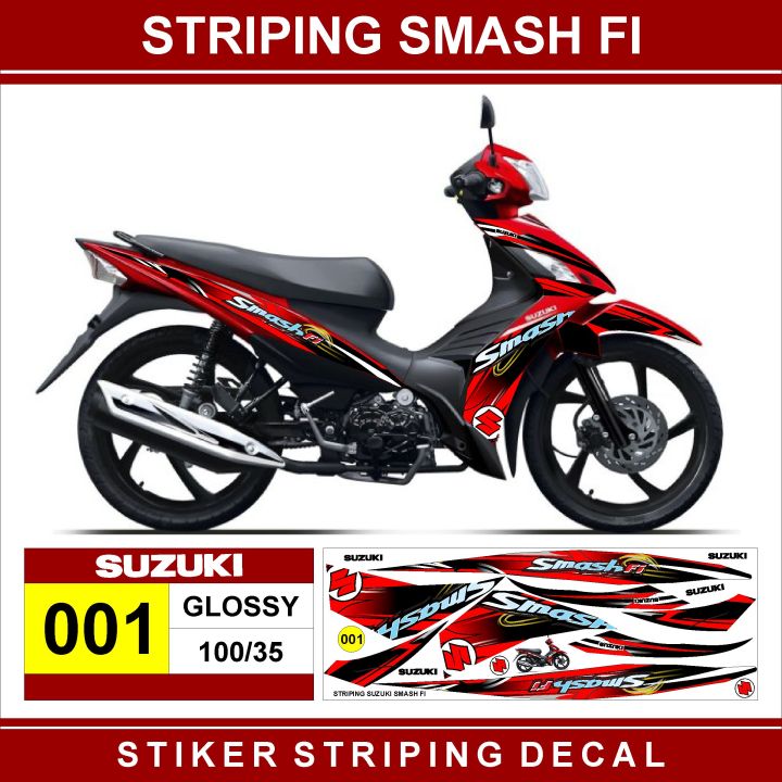 [COD] striping variasi smash 110 fi/sticker decal motor smash/stiker ...