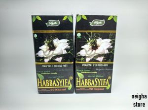 Habbasyifa 90 Kapsul Habbatussauda Jinten Hitam Suplemen Herbal Stamina dan Daya Tahan Tubuh BPOM