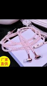 New Headphones Pearl Necklace Halter Neck Headphones Wired 3.5mm  Peak Edition Type c Interface