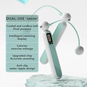 2.8M Quality Counting Skipping Rope Anti-Slip Cordless PVC Rope Fitness Exercise Jump Rope 电子计数跳绳 无绳跳绳 健身减肥