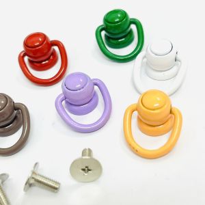 หมุดโลห สีสันสดใส รวมสี หมุด โลหะ ขนาด กว้าง10mm สูง18mm DIY อุปกรณ์งานฝีมือ พวงกุญแจ ติดกระเป๋า