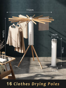 JustLiving 1PC Retractable Octopus Clothes Laundry Drying Rack Multipurpose Outdoor Indoor Portable Hanger Space Saving Clothes Rack Floor Pole Folding Cool Balcony Quilt Drying Shenqi Indoor Invisible Octopus Rack