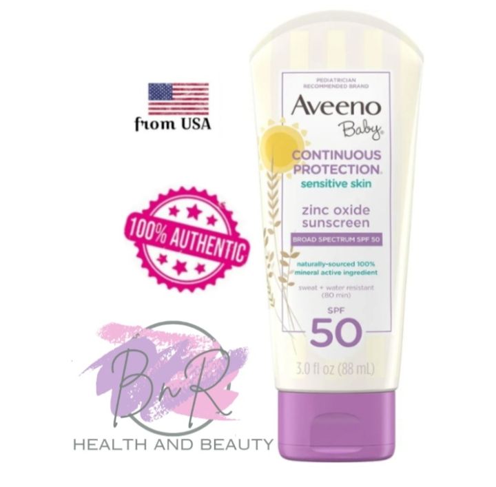 Aveeno Baby Continuous Protection Sunscreen Lotion SPF50 88ml | Lazada PH