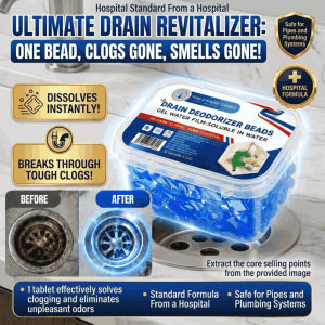 Multi-Functional Pipe Purification Gel Beads Kitchen Bathroom Deodorizing Drain Cleaner Drain Fly Killer Clog Removal
