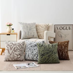 New Texture Pillow Cover Three-dimensional Cushion Simple Home Sofa Living Room Decoration Pillowcase