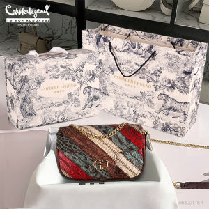 Cobbler Legend Women Cowhide Leather Shoulder Bag Vintage Crossbody Bags Elegant Chain Bag for Ladies Fashion Luxury Purse