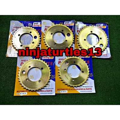 sprocket 428 gold spoket yamaha rxz lc135 y15 srl110 y110 y100 ss ss2 xde lubang