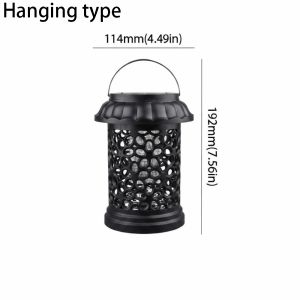 TIMES LORD Solar-Powered Solar-Powered Mosquito Killer Lamp Waterproof Type Mosquito Repellent Lamp Killer Device Floor-Mounted Solar-Powered Insect Trap Outdoor Use