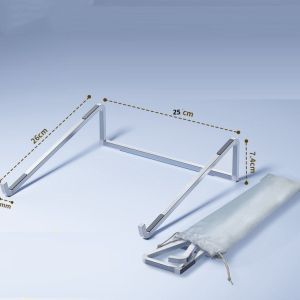 Giá nâng laptop chống mỏi cổ bằng hợp kim nhôm bền nhẹ