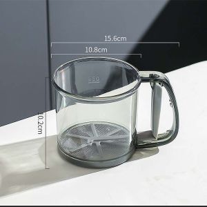 Stainless Steel Sifter For Baking Fine Mesh Baking Sifter Flour Sifter One Hand Press Crank Sifter For Powdered Sugar Flour Sieve Sifter For Baking Cakes