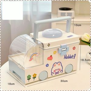 Storage Box Stable Beautiful Storage Rack Fall Prevention Detachable Multi-purpose Baby Desk Raise