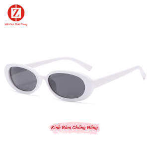 Kính râm Nam Nữ chống tia cực tím Form nhỏ bầu dục Ngôi sao ca nhạc thời trang thiết kế nổi bật mã T1811