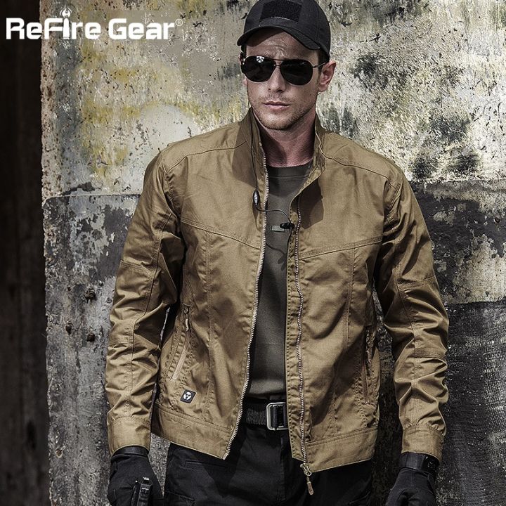 Men's tactical leather jacket best sale