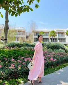 Thesaltybeach ชุดเดรส Pom Pom dress