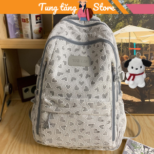 Cặp nữ đi học đi làm đi chơi xinh xắn thời trang ulzzang hàn quốc chất liệu mềm mại có nhiều ngăn chống nước TTS43