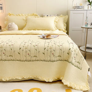 Hàn Quốc thêu Tencel Chăn mùa hè mát máy điều hòa Comforter 1m5/1m 8 tấm bọc giường (gối không bao gồm)