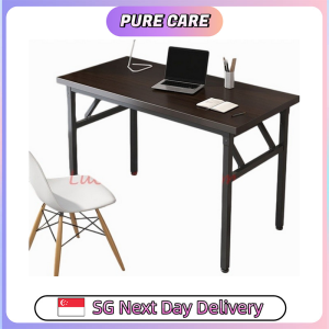 【Pure Care】 【Square Leg Round Corner】Free Installation Foldable table / Computer Laptop Study Desk/PC