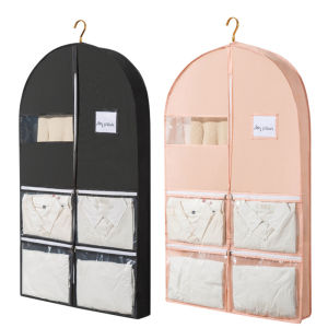 Gusseted ID Card Garment Bags Suit Bag for Travel and Storage Breathable Dance Dress Cover Bag with Accessory Zipper Pockets2026