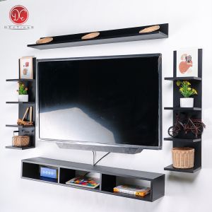 Dections Set Furniture Rak TV Dinding Minimalis Meja TV Tempel Dinding 50-55 In Panjang 120 cm