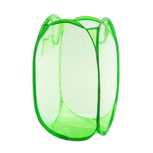Portable storage/ Washing Laundry Basket Storage bag Mesh Foldable Laundry Basket Dirty Clothes