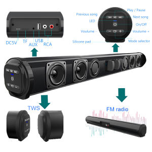 Banchugw Loa Thanh Âm Thanh Di Động Loa Siêu Trầm Loa Bluetooth Máy Chiếu TV Máy Tính Để Bàn Home TV ngoài trời siêu Điện Âm Thanh thanh âm thanh BS-10