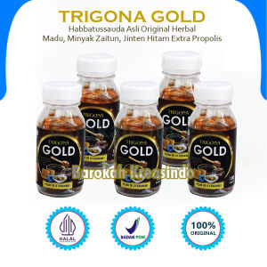 Trigona Gold Habbatussauda Asli Original Herbal Madu Jinten Hitam Minyak Zaitun Extra Propolis POM