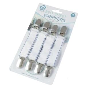 Elastics tấm ga trải giường Dụng cụ kẹp góc với Clip có thể điều chỉnh kim loại để duy trì sự gọn gàng trong bất kỳ thiết lập nhà