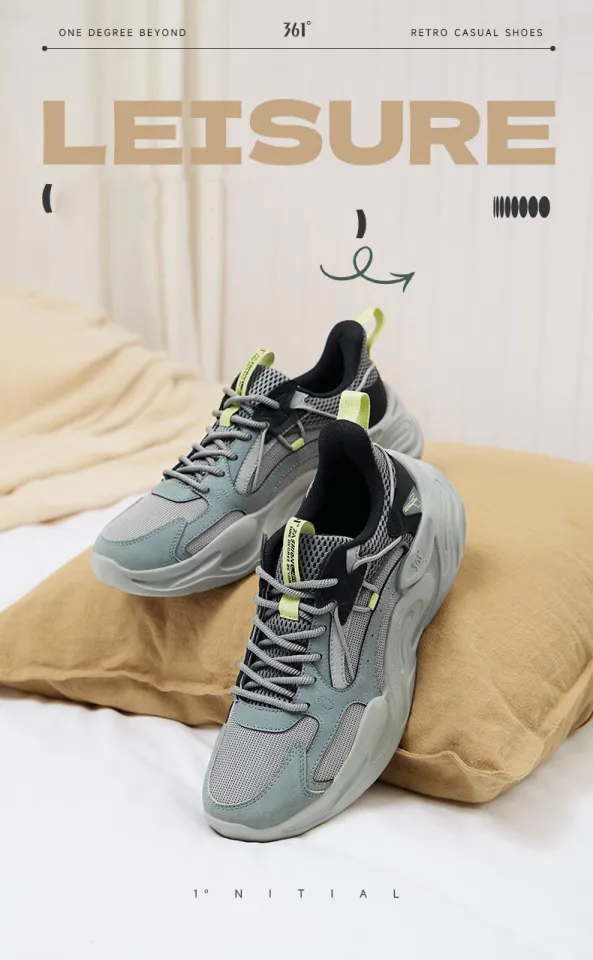 361 Degrees Men Sports Shoes Breathable Mesh Mens Running Shoes - Main Image