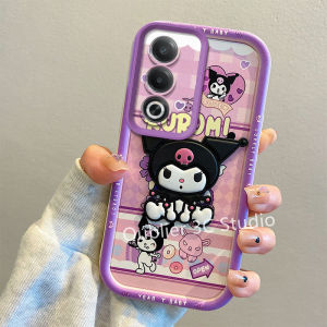 Casing OPPO A3X A3 Pro A60 A79 A18 A38 A58 A78 NFC 4G 5G Phone Case New Design Cute Cartoon 3D Doll Kuromi Doraemon SpongeBob Silicone Soft Cover with Lanyard 2024