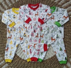 6PCS 3Set Baju Bayi Lengan Panjang Celana Panjang Karakter Lucu Usia 3-12 Bulan Bahan Lembut