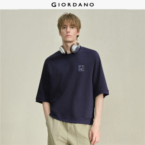 GIORDANO Men T-Shirt Round Neck Raglan T-Shirt Casual Stylish Trendy Elegant Comfortable Fashion Classic Modern 18026808